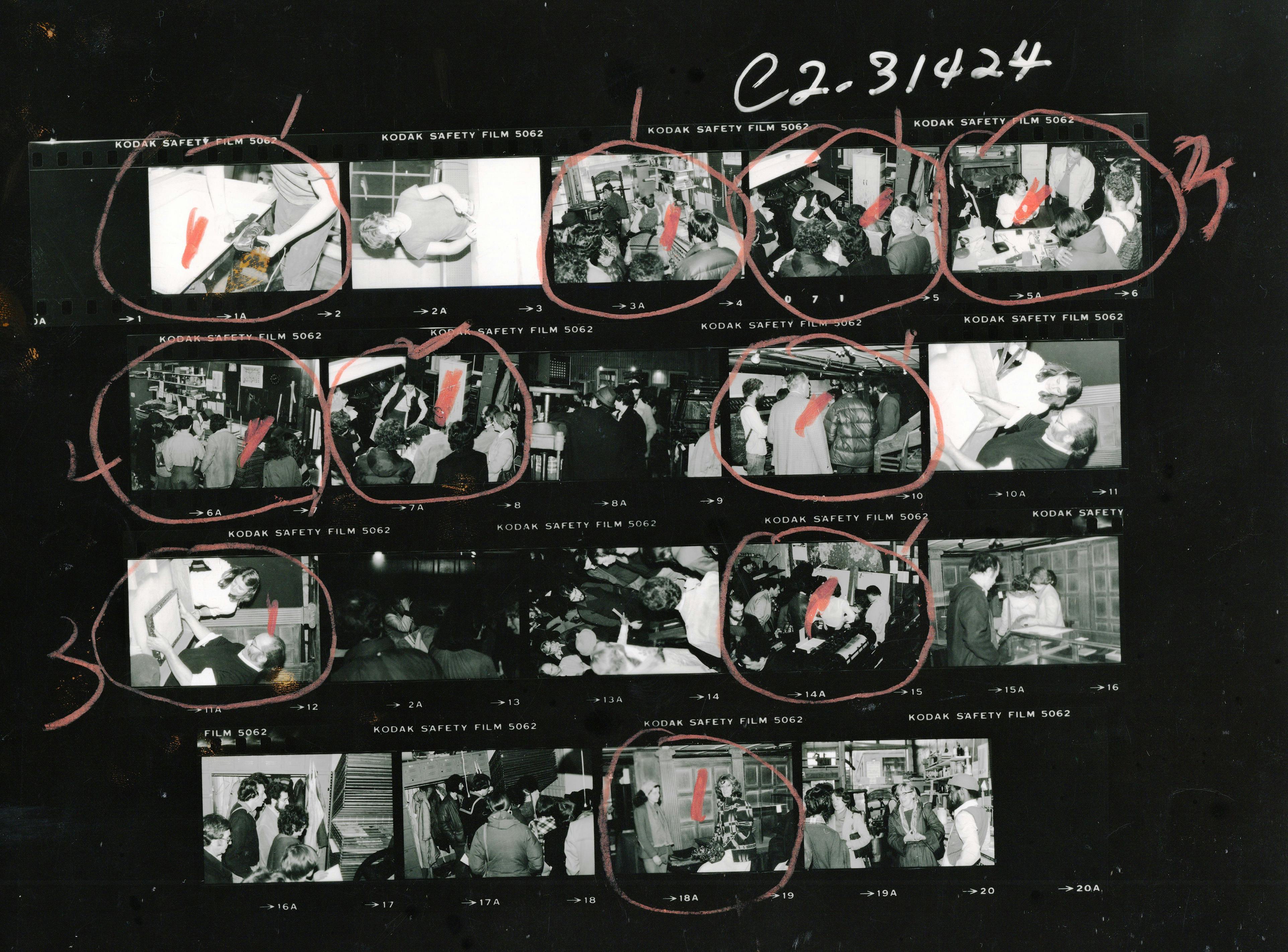 CBA Archives AAR MN B1 0138 Reg Walker contact sheet